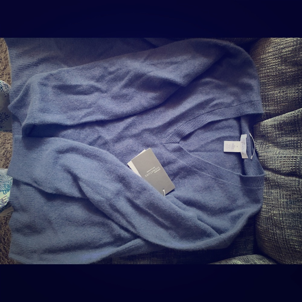 Nordstrom signature v neck cashmere sweater